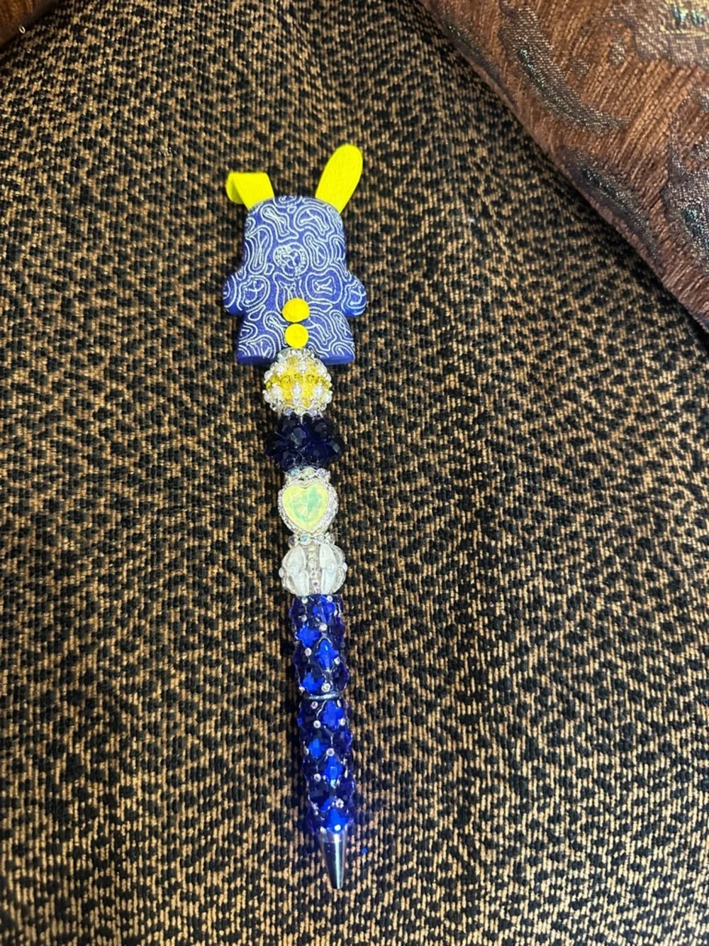 Funky and Fun Hand Crafted Pen with an Authentic Fuggler as the Focal